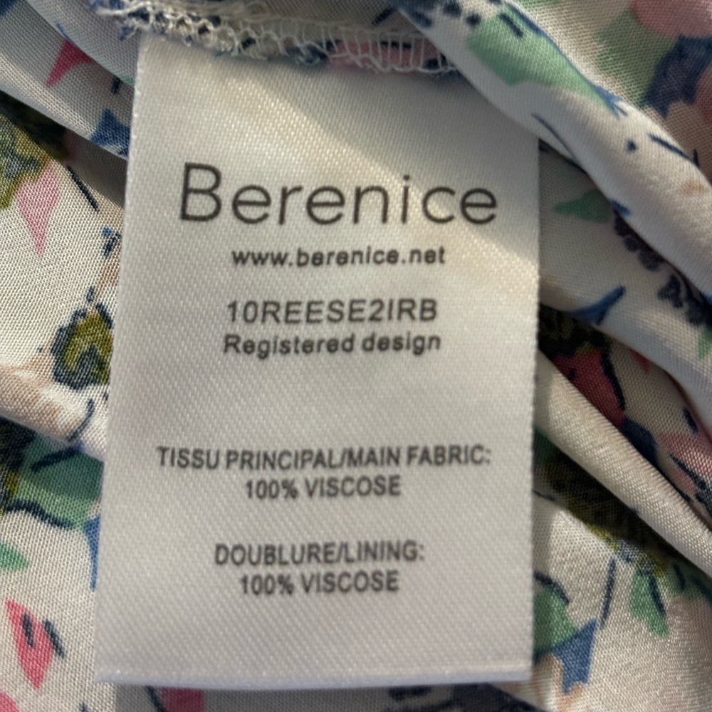 BERENICE PARIS Reece Dress Venice Beach, Boho Floral Wrap Maxi Hi-Low - Picture 6 of 14